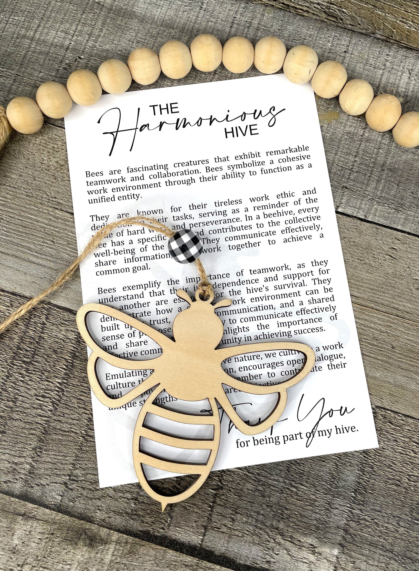 Bee Story Ornament: Harmonious Hive