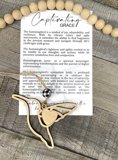 Hummingbird Story Ornament: Captivating Grace