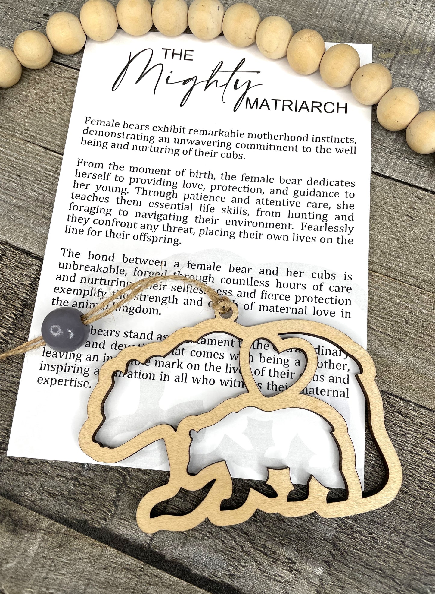 Mama Bear Story Ornament: The Mighty Matriarch