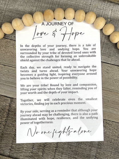 Ribbon Story Ornament: A Journey Of Love & Hope