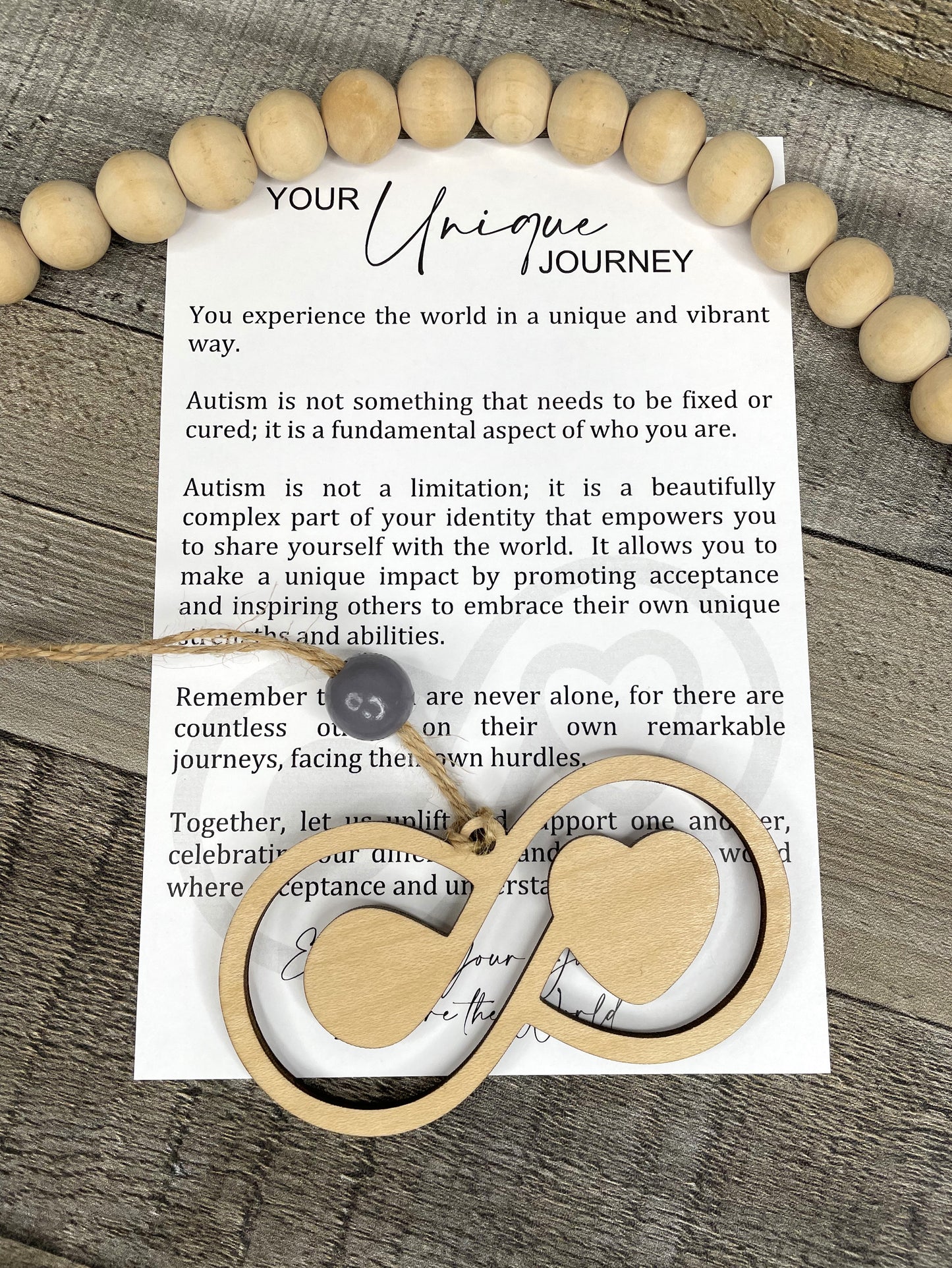 Autism Awareness Story Ornament: Your Unique Journey