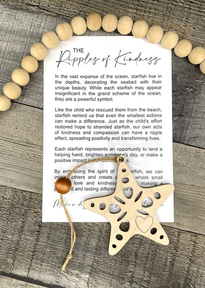 Starfish Story Ornament: Ripples of Kindness
