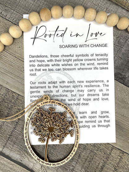 Dandelion Story Ornament: Rooted in Love