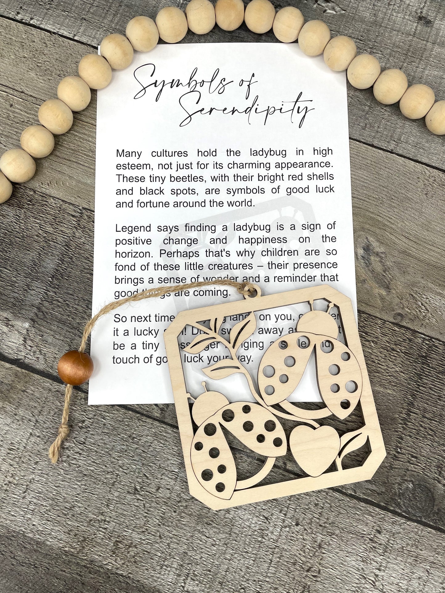 Ladybug Story Ornament: Symbols of Serendipity