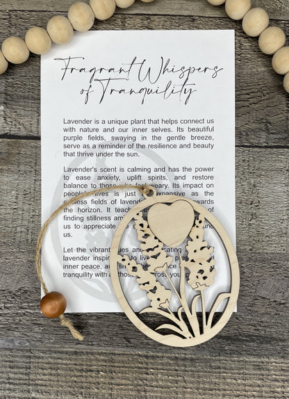 Lavender Story Ornament: Fragrant Whispers of Tranquility