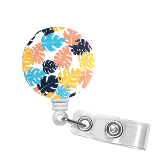 Colorful Monsteras Badge Reel