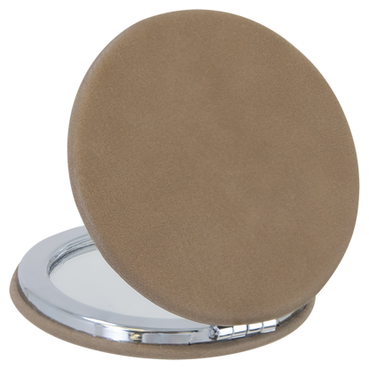 Leatherette Compact Mirror