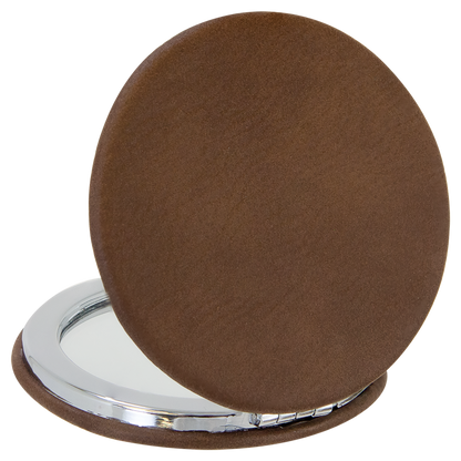 Leatherette Compact Mirror