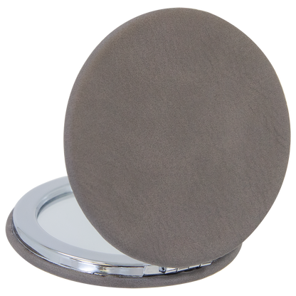 Leatherette Compact Mirror