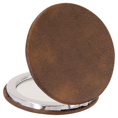 Leatherette Compact Mirror