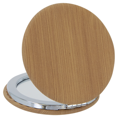 Leatherette Compact Mirror