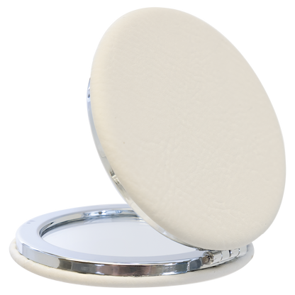 Leatherette Compact Mirror