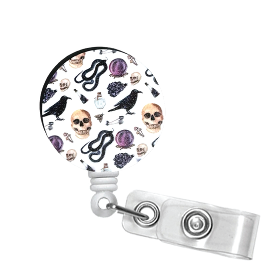 Gothic Halloween Badge Reel