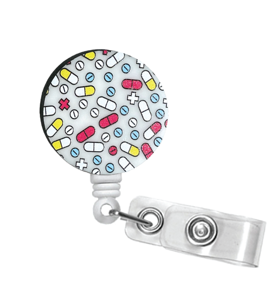 Medical Pills Badge Reel